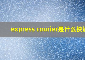 express courier是什么快递